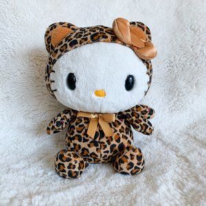 Vintage 2009 Leopard Hello Kitty 7" Plush Rare